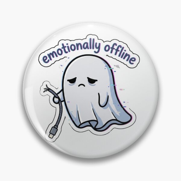 Item preview, Emotionally Offline Ghost designed and sold by Elviqus Shop.