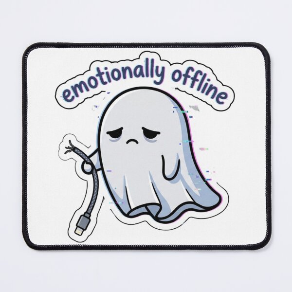 Item preview, Emotionally Offline Ghost designed and sold by Elviqus Shop.