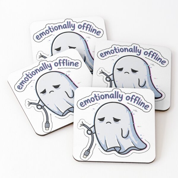 Item preview, Emotionally Offline Ghost designed and sold by Elviqus Shop.