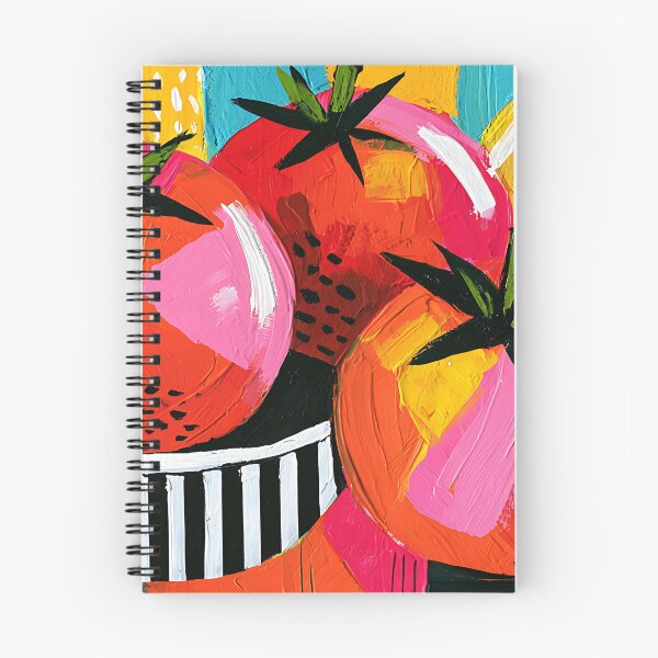 Item preview, Striped Bowl Summer Harvest - Three Red Tomatoes Framed by Bold Geometry and Vibrant Modern Color designed and sold by OlfactoART Studio.