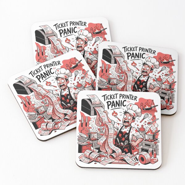 Item preview, Running On Caffeine & Chaos - Funny Kitchen Life Graphic Tee designed and sold by BrewChef.