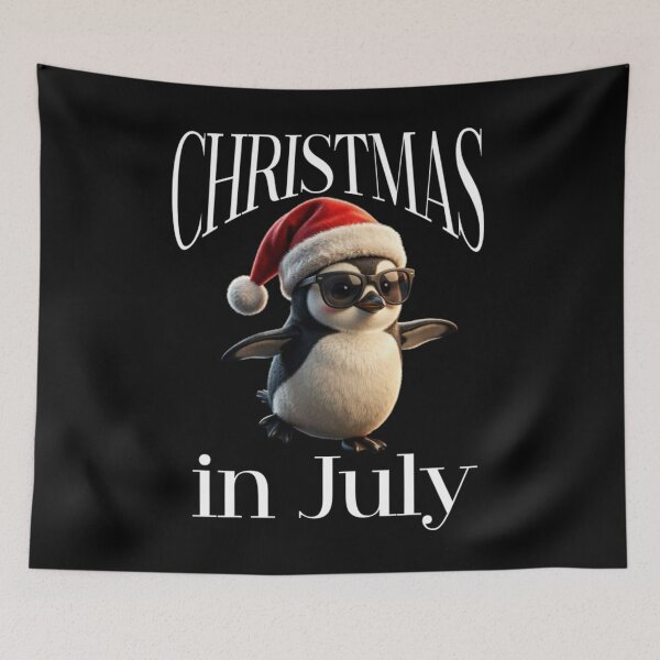 Item preview, Christmas in July Penguin  designed and sold by TheEndDesign.