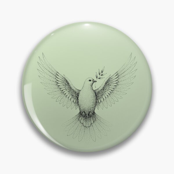 Item preview, Stippling Peace Dove Dot Art designed and sold by RRRShop.