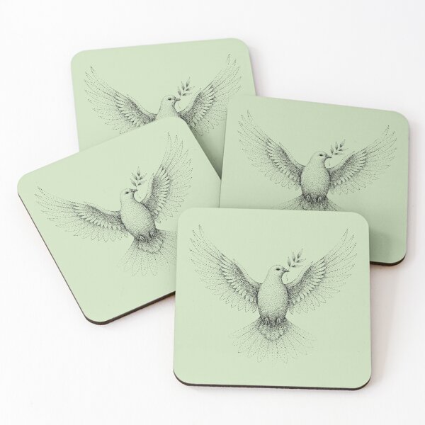 Item preview, Stippling Peace Dove Dot Art designed and sold by RRRShop.