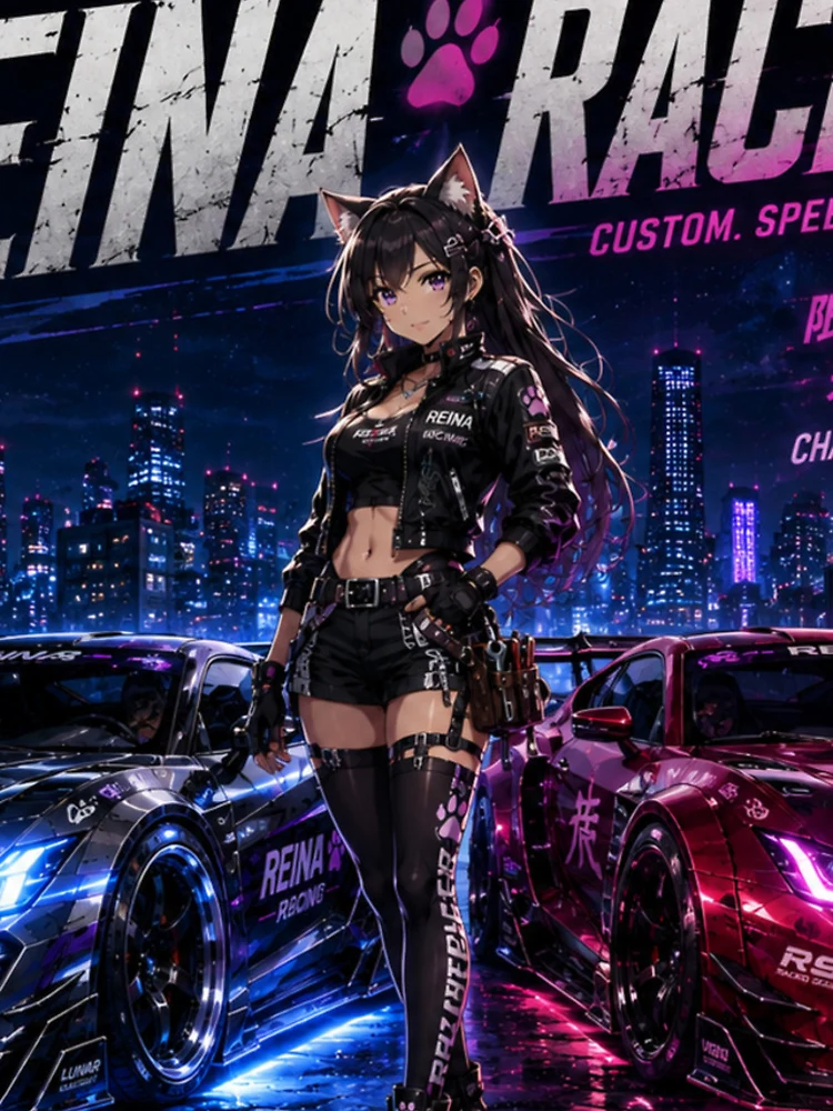 Thumbnail 4 of 4, iPhone Case, REINA Racing – Two Machines One Spirit designed and sold by RinaWorksJP.