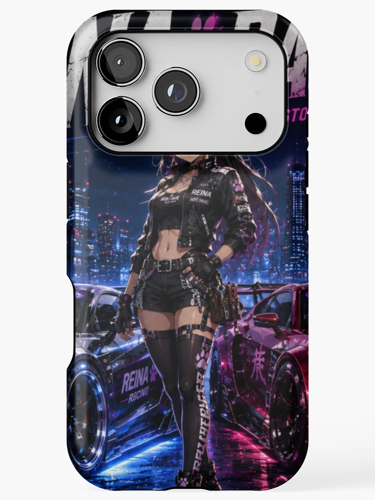 Thumbnail 1 of 4, iPhone Case, REINA Racing – Two Machines One Spirit designed and sold by RinaWorksJP.