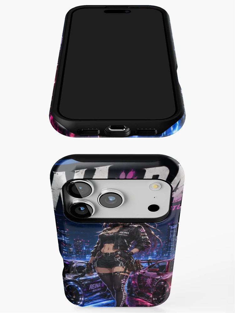 Thumbnail 3 of 4, iPhone Case, REINA Racing – Two Machines One Spirit designed and sold by RinaWorksJP.
