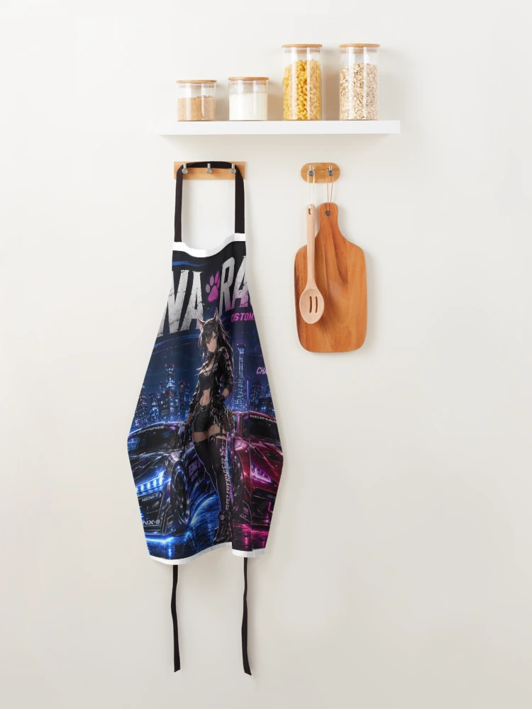 Thumbnail 4 of 6, Apron, REINA Racing – Two Machines One Spirit designed and sold by RinaWorksJP.