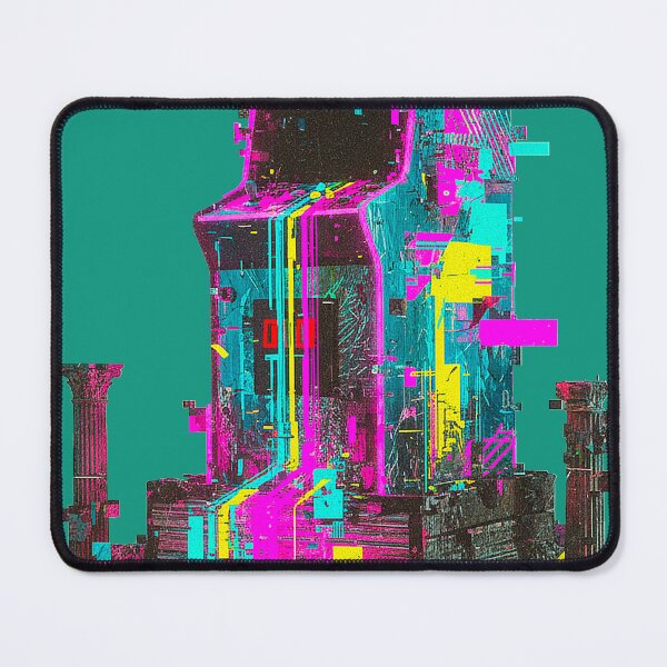 Item preview, Neon Cyber Arcade: Glitch Tech Classical Ruins designed and sold by A E S T H E T A T A G.