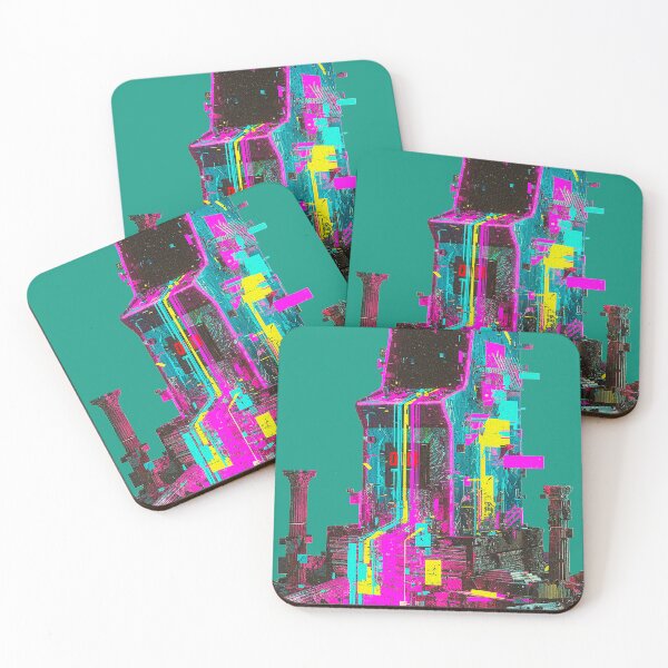 Item preview, Neon Cyber Arcade: Glitch Tech Classical Ruins designed and sold by A E S T H E T A T A G.