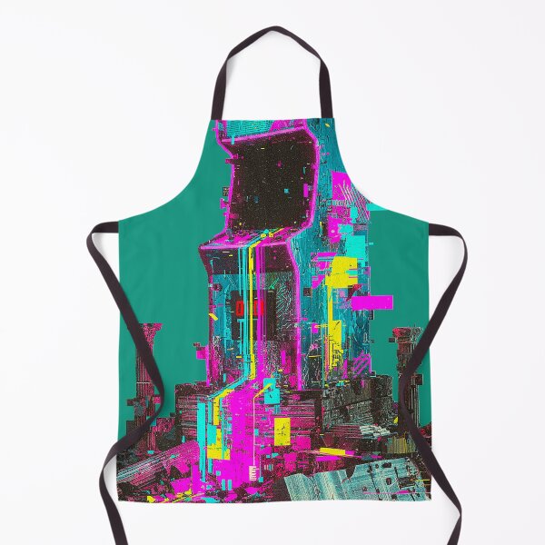 Item preview, Neon Cyber Arcade: Glitch Tech Classical Ruins designed and sold by A E S T H E T A T A G.