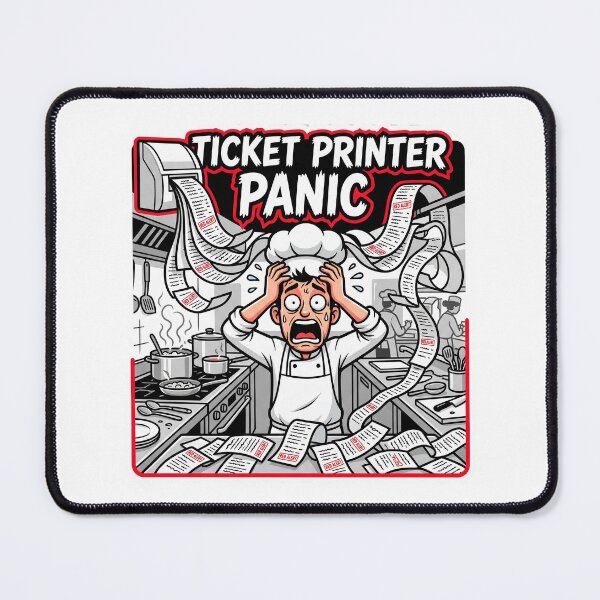 Item preview, Funny Chef Gift - Ticket Printer Panic Culinary Art designed and sold by BrewChef.