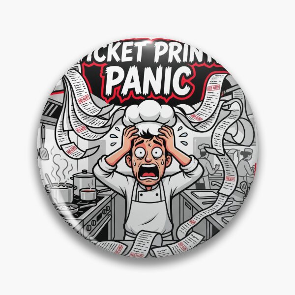 Item preview, Funny Chef Gift - Ticket Printer Panic Culinary Art designed and sold by BrewChef.