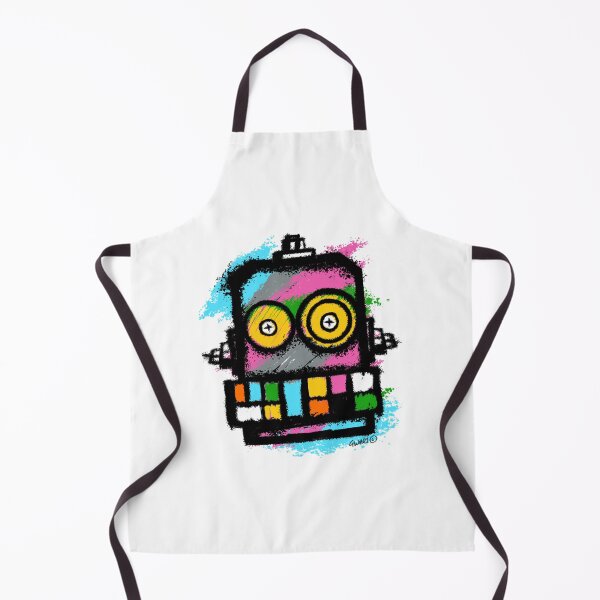 Item preview, Retro Robot No. 03 | Colourful Urban Folk Art Character by GWART designed and sold by GWARTGB.
