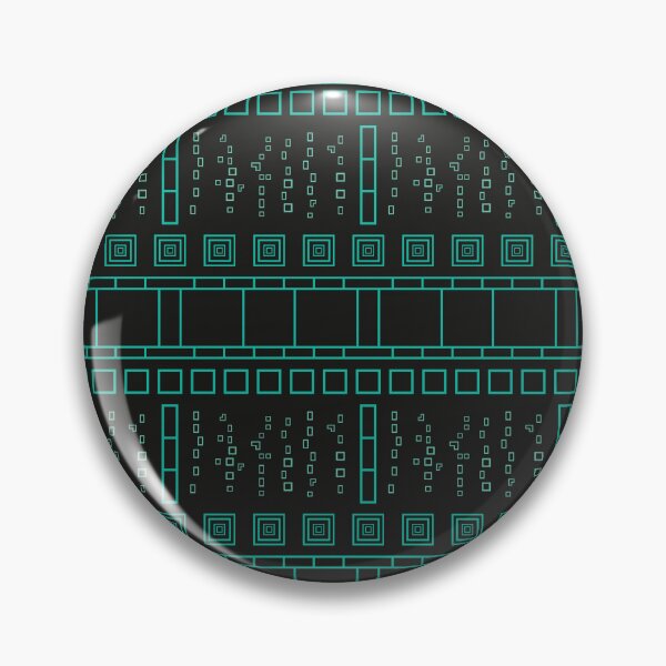 Item preview, Geo Matrix Print - Neon Teal & Black designed and sold by Daniel Bevis Design.