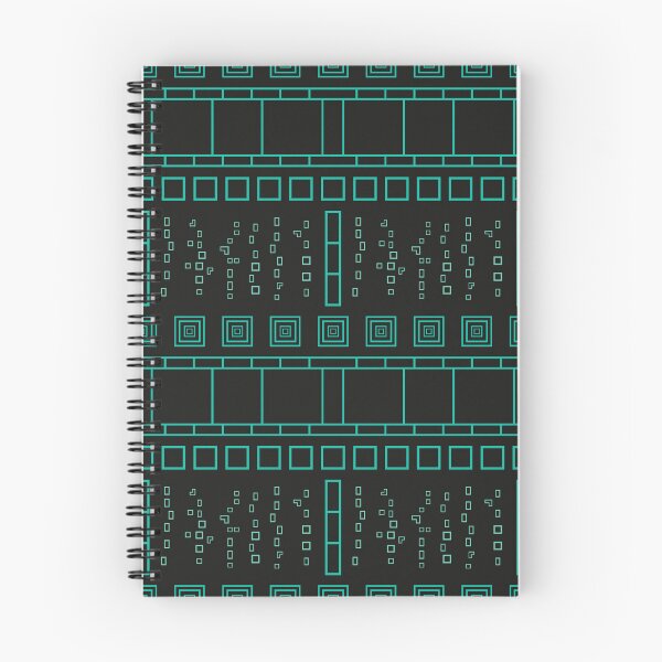 Item preview, Geo Matrix Print - Neon Teal & Black designed and sold by Daniel Bevis Design.