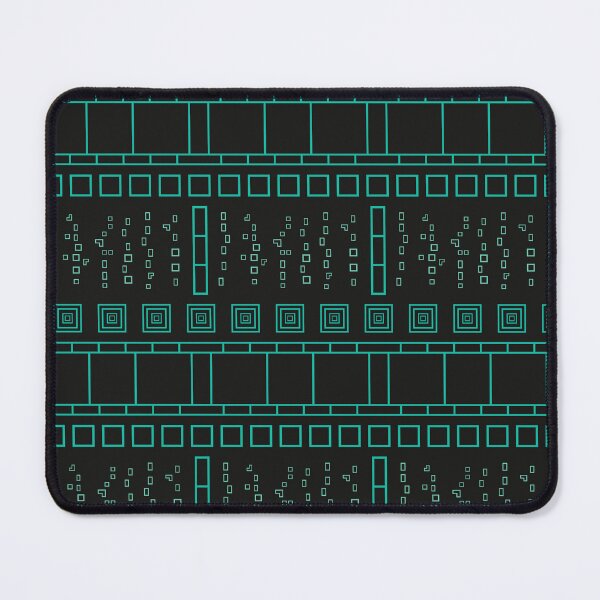 Item preview, Geo Matrix Print - Neon Teal & Black designed and sold by Daniel Bevis Design.