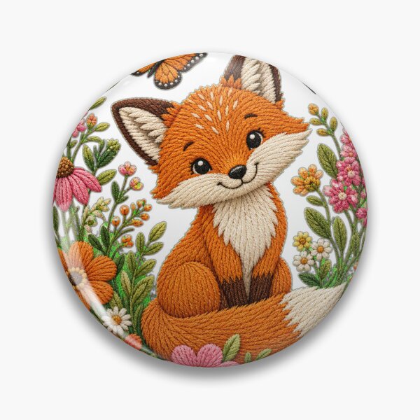 Item preview, Whimsical Fox in Wildflower Garden designed and sold by Kevin Shearer.