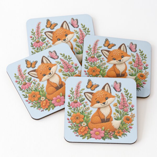 Item preview, Whimsical Fox in Wildflower Garden designed and sold by Kevin Shearer.