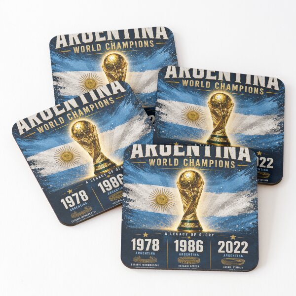 Item preview, Argentina World Champions 1978 1986 2022? designed and sold by FootProbability.