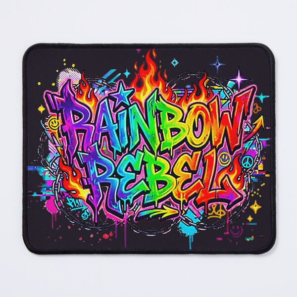 Item preview, Rainbow Rebel Graffiti Punk Flames Pride Art designed and sold by MT-Hub | Cute Aesthetic Art, Stickers & Phone Cases.