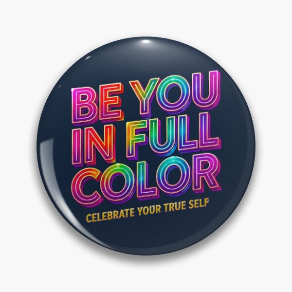 Item preview, Be You In Full Color Bold 3D Pride Typography Art designed and sold by MT-Hub | Cute Aesthetic Art, Stickers & Phone Cases.