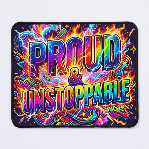 Item preview, Proud And Unstoppable Cosmic Graffiti Pride Art designed and sold by MT-Hub | Art for Every Soul.