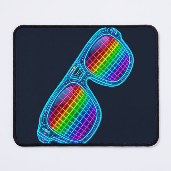 Item preview, Neon Cyberpunk Pride Sunglasses Retro Synthwave Art designed and sold by MT-Hub | Cute Aesthetic Art, Stickers & Phone Cases.