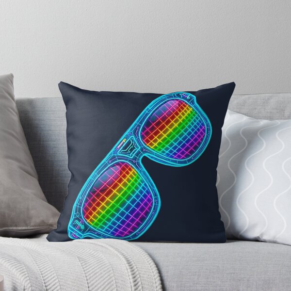 Item preview, Neon Cyberpunk Pride Sunglasses Retro Synthwave Art designed and sold by MT-Hub | Cute Aesthetic Art, Stickers & Phone Cases.