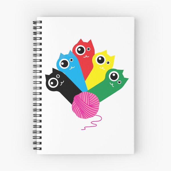 Item preview, gatos multicolores designed and sold by RebelArt Designs.