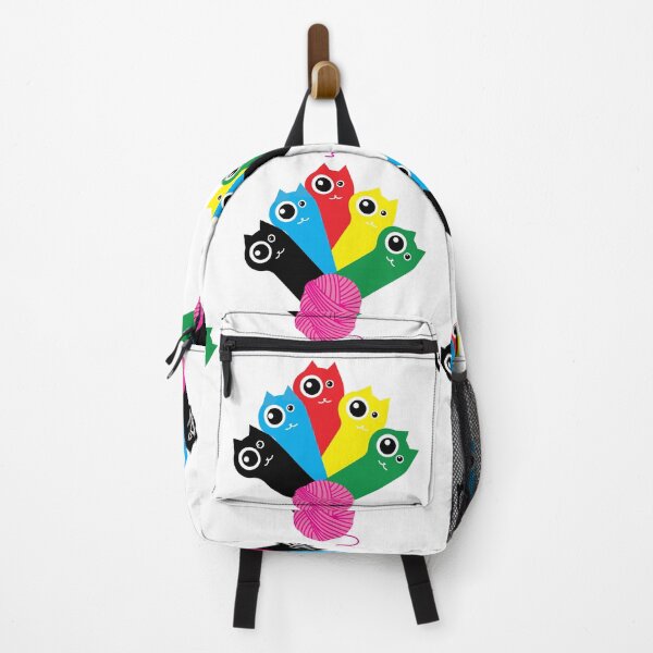 Item preview, multicolor cats designed and sold by RebelArt Designs.