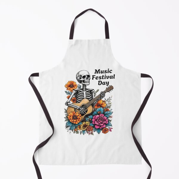 Item preview, Acoustic Skeleton – Floral Music Festival Day - World Music Day designed and sold by Art-Arcade6.