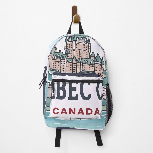 Item preview, Quebec City Canada Skyline Chateau Frontenac Fleur-De-Lis Landscape designed and sold by HowToCanadian.