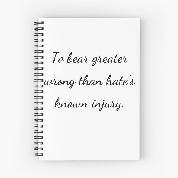 Item preview, "To bear greater wrong than hate’s known injury." - handwriting black designed and sold by ariksworld.