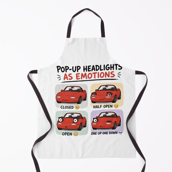 Item preview, Pop Up Headlights As Emotions Funny Miata designed and sold by MonkiFlipp.
