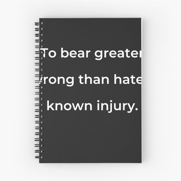 Item preview, "To bear greater wrong than hate’s known injury." - print white designed and sold by ariksworld.