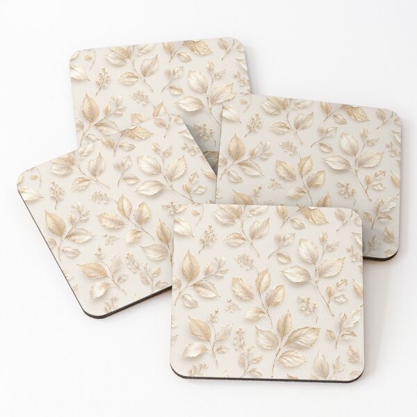 Item preview, Golden leaves on cream background  designed and sold by Heaven1111.