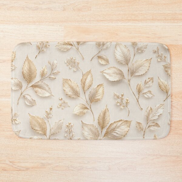 Item preview, Golden leaves on cream background  designed and sold by Heaven1111.