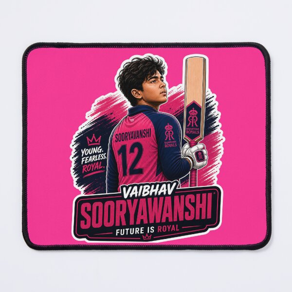 Item preview, Vaibhav Sooryavanshi IPL Cricket Sticker | Royal Fan Design | Cricket Lover Gift designed and sold by Crick-Art.