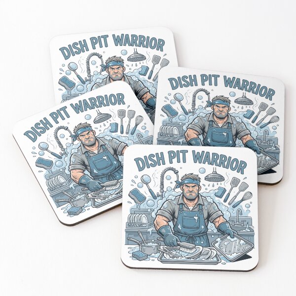 Item preview, Dish Pit Warrior - Sarcastic Restaurant Life & Cook Graphic Design designed and sold by BrewChef.