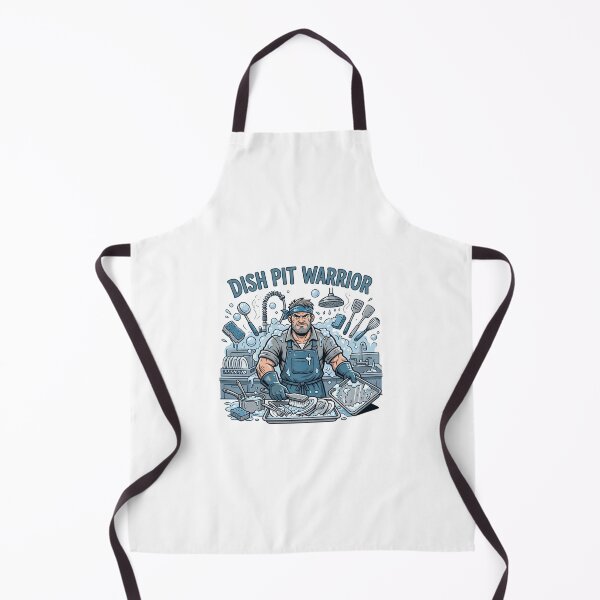 Item preview, Dish Pit Warrior - Sarcastic Restaurant Life & Cook Graphic Design designed and sold by BrewChef.