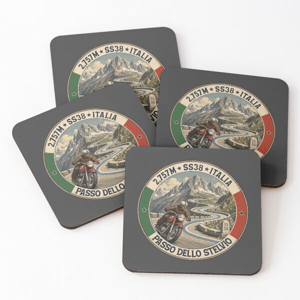 Item preview, Stelvio Pass Passo Dello Stelvio Italy Motorcycle Sticker & TShirt 05 designed and sold by OuterShellUK.