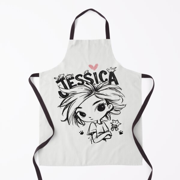 Item preview, Jessica Name Gift Chibi Anime Sketch Quirky Identity Pride designed and sold by PixelQ.
