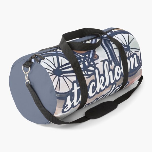 Item preview, Stockholm Sweden Bicycling Cute Moose Cyclist Skyline  designed and sold by HowToCanadian.