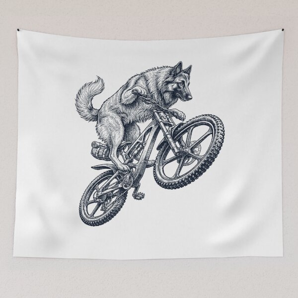 Item preview, Vintage Belgian Tervuren Riding Bicycle Cycling Bike Dog Lover designed and sold by TerryConnells.