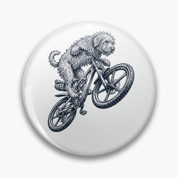 Item preview, Vintage Bergamasco Shepherd Riding Bicycle Cycling Bike Dog Lover designed and sold by TerryConnells.