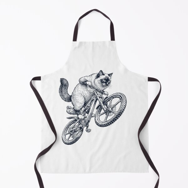 Item preview, Vintage Birman Cat Riding Bicycle Cycling Bike Kitten Lover designed and sold by TerryConnells.