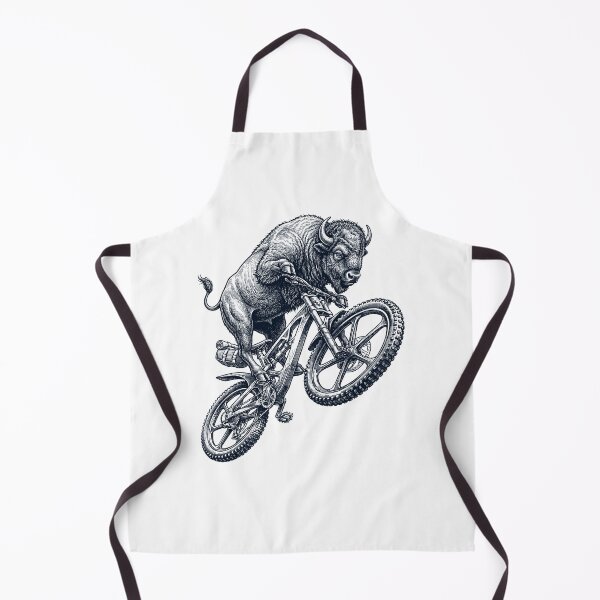 Item preview, Vintage Bison Riding Bicycle Cycling Bike Animal Lover designed and sold by TerryConnells.