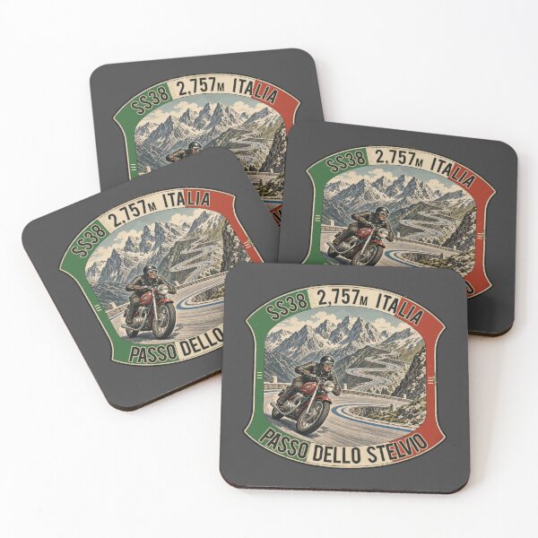 Item preview, Stelvio Pass Passo Dello Stelvio Italy Motorcycle Sticker & TShirt 06 designed and sold by OuterShellUK.