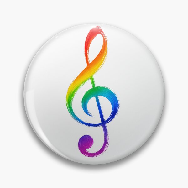Item preview, Rainbow Treble Clef Music Pride - Music notes, music symbol designed and sold by lematworks.